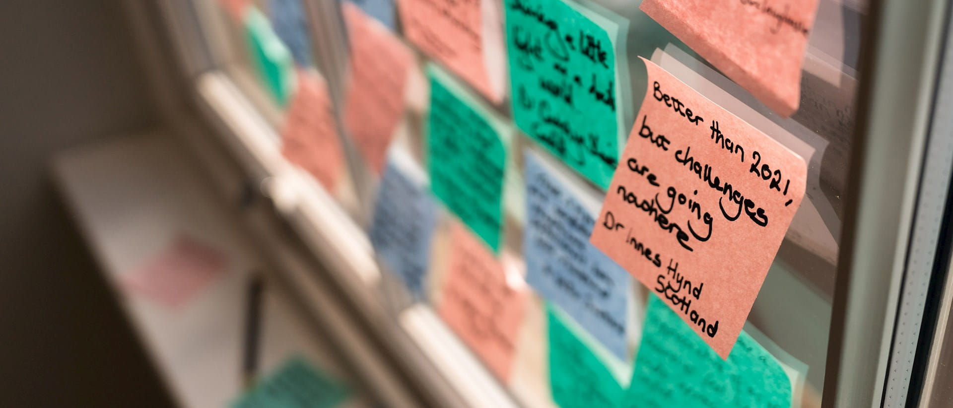 Comments from MDDUS members on post-it notes
