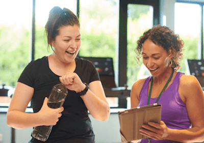 females working out