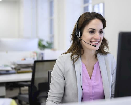 Female call handler